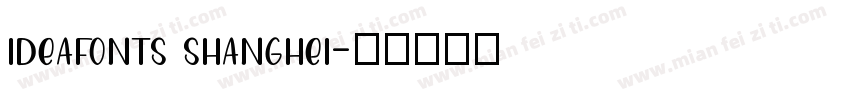 ideafonts shanghei字体转换